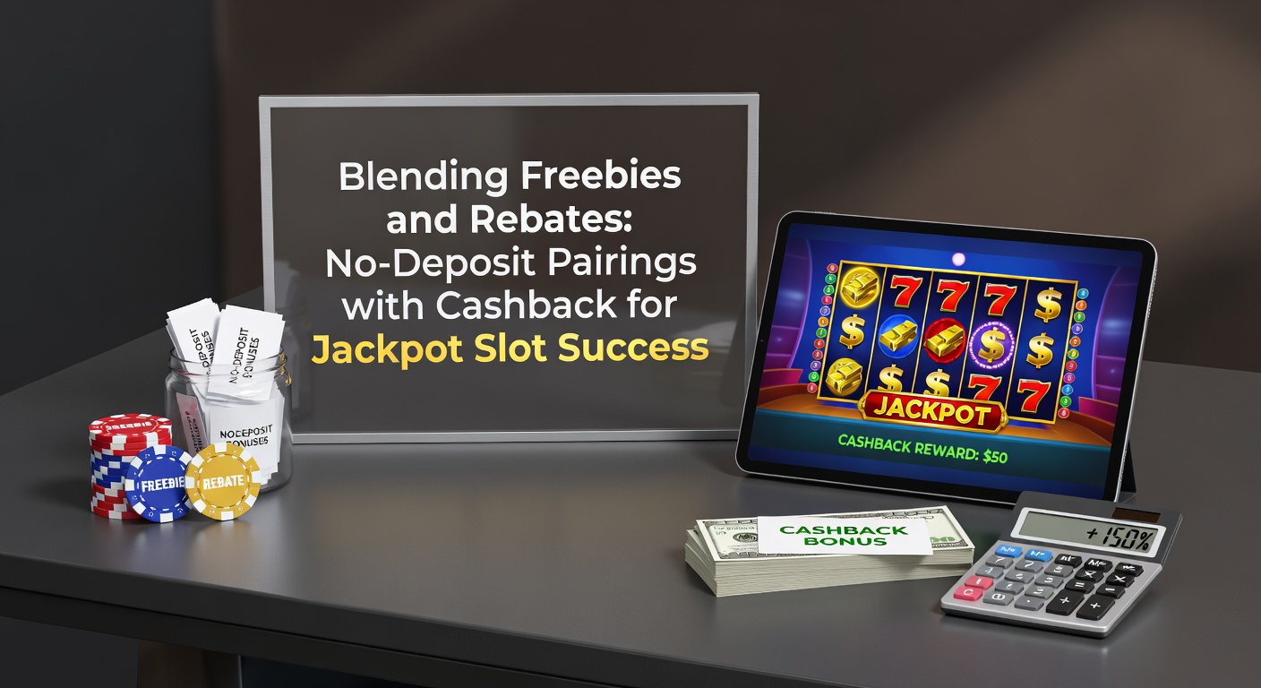Illustration of slot machine reels aligning with bonus icons and cashback symbols blending together for a jackpot win