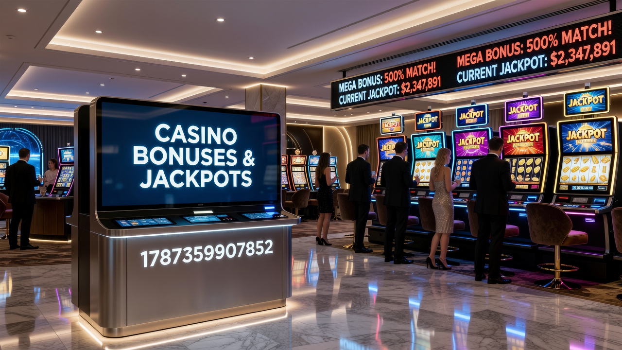 Progressive jackpot meter on a slot machine interface showing accumulating prize values