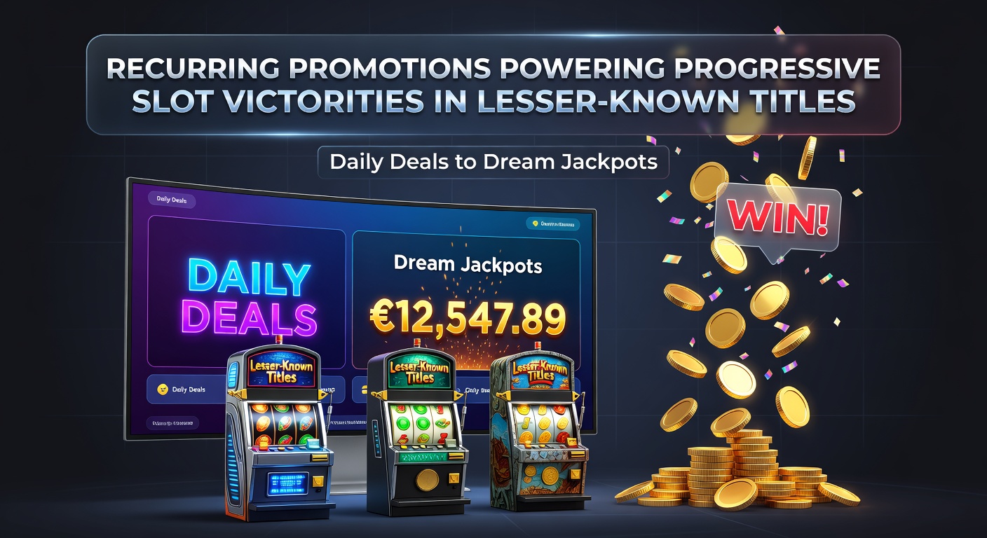 Vibrant slot machine display showing a progressive jackpot counter climbing amid colorful daily deal icons and bonus symbols