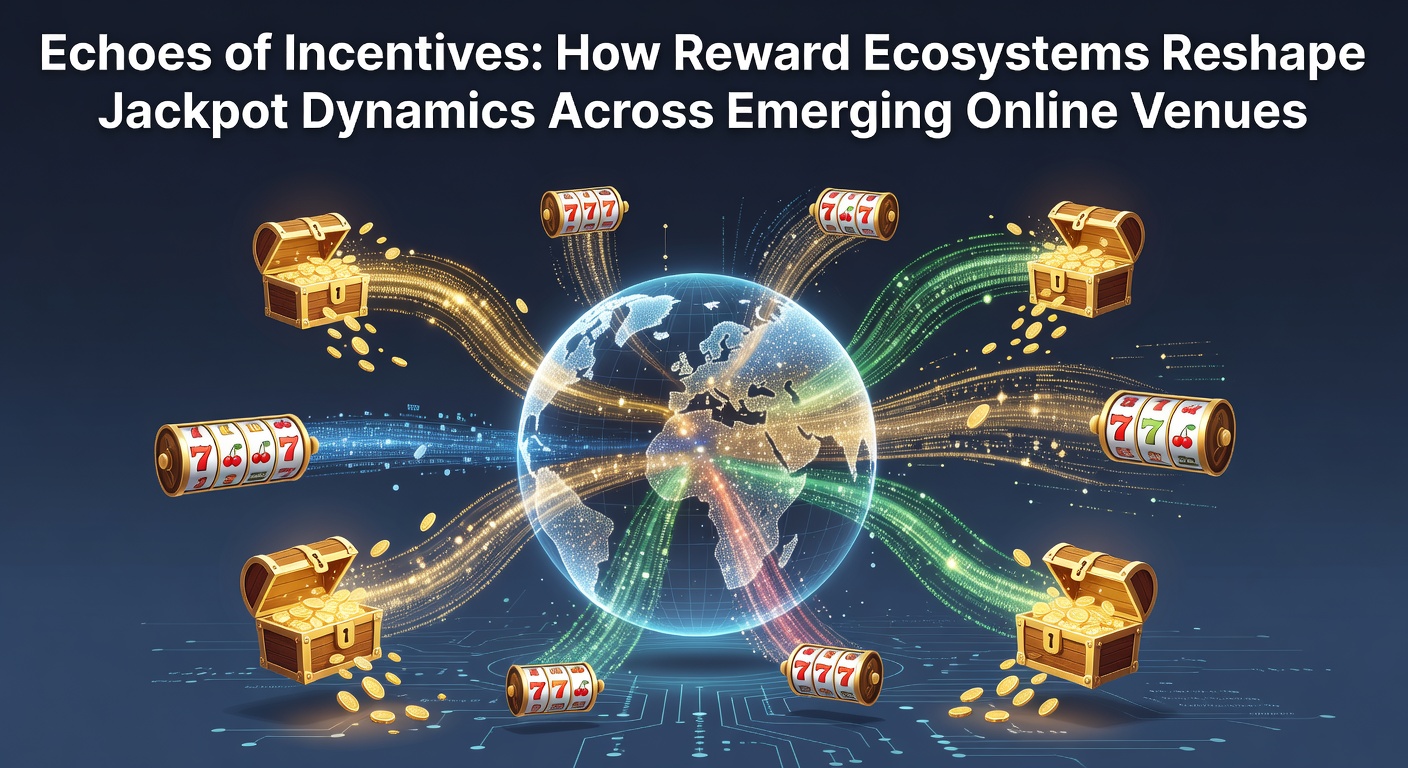 Visual representation of interconnected reward systems influencing progressive jackpot pools in digital gambling environments