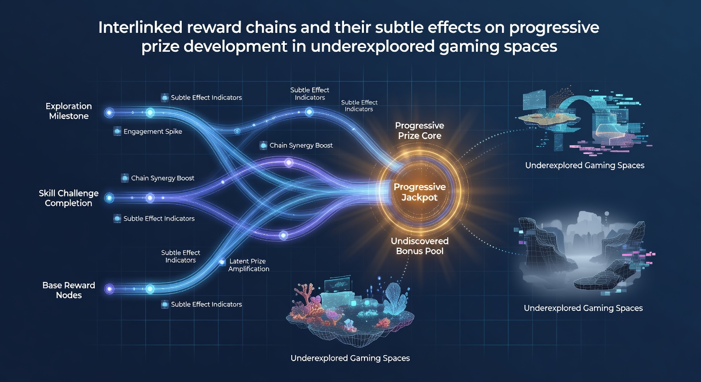 Diagram showing interconnected reward systems linking player bonuses to progressive jackpot pools in niche online games